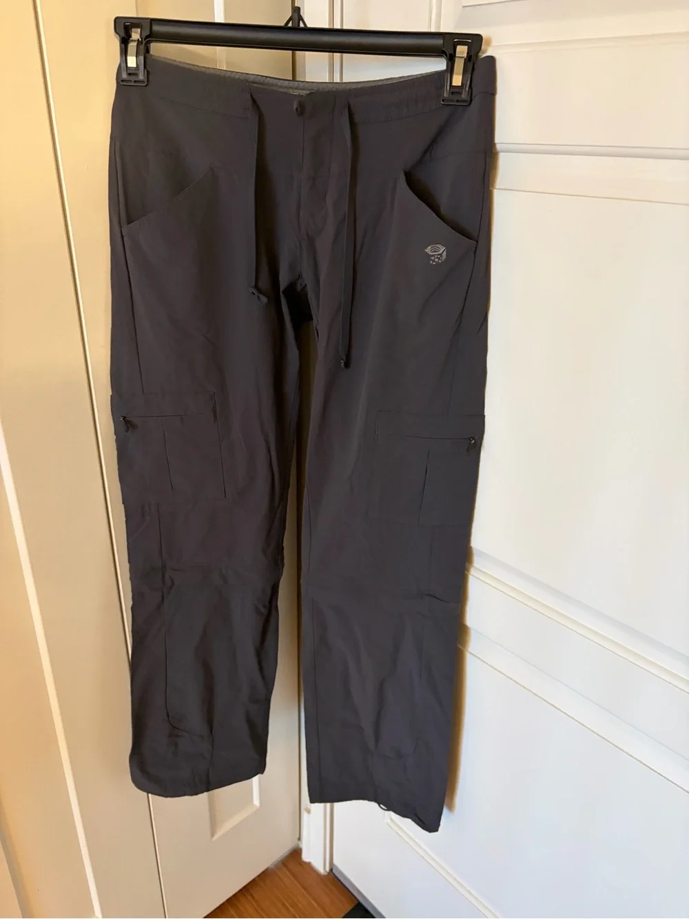 Women’s Charcoal Gray Lightweight Cargo Pants - Performance Travel / Hiking